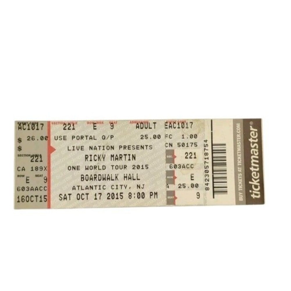 Ricky Martin One World Tour 2015 Boardwalk Hall New Jersey